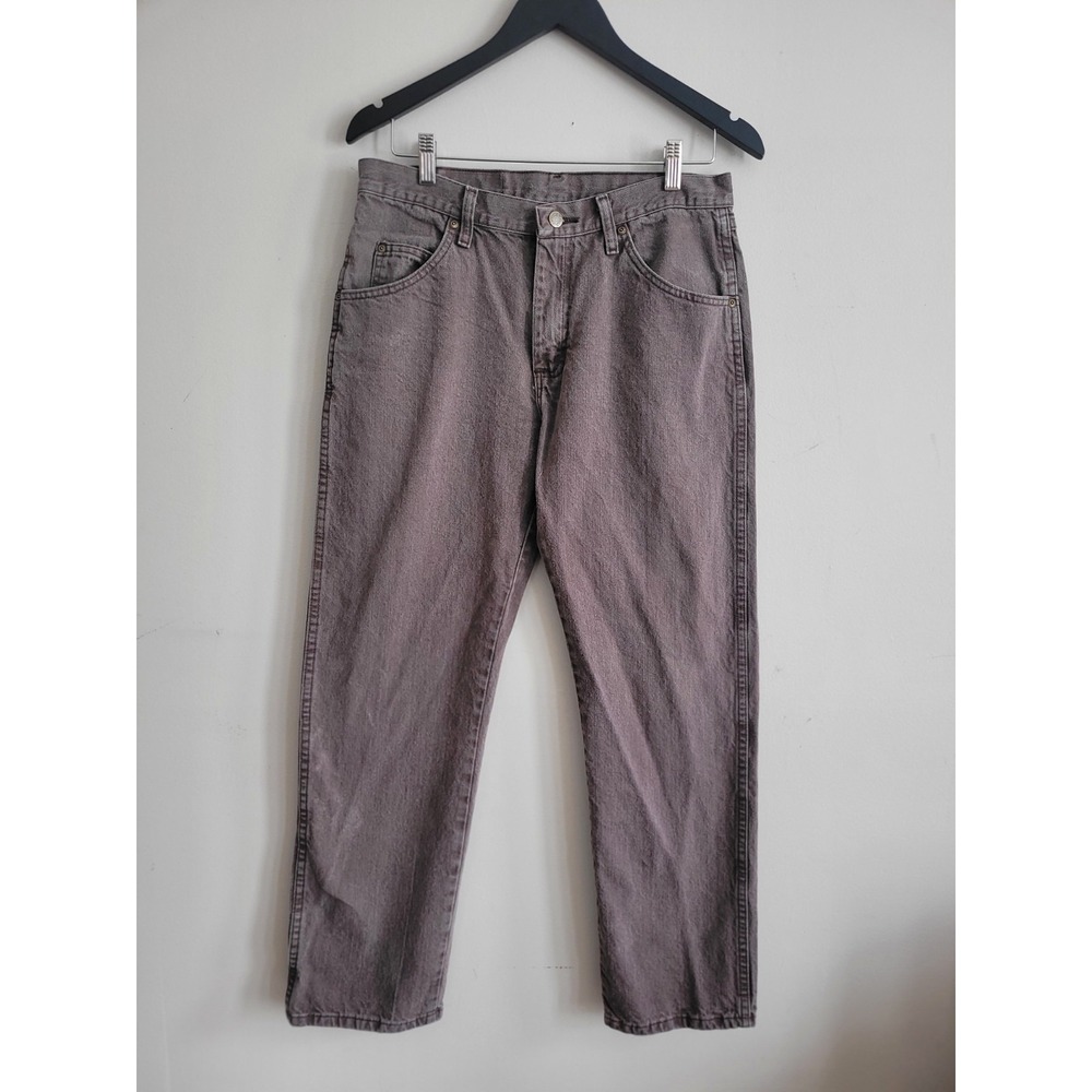 Wrangler Authentics Jeans Mens 32x30 Trendy Brown Mocha Relaxed Straight Leg
